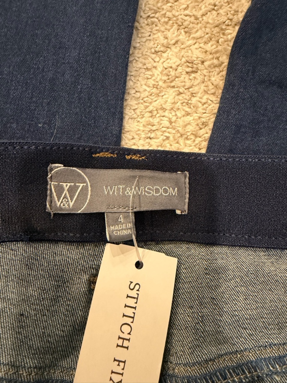 Wit & Wisdom Dark Blue Flare Jeans - Picture 2 of 6